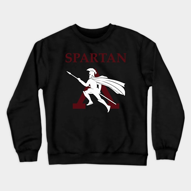 Spartan Warrior Crewneck Sweatshirt by MaMoberlin